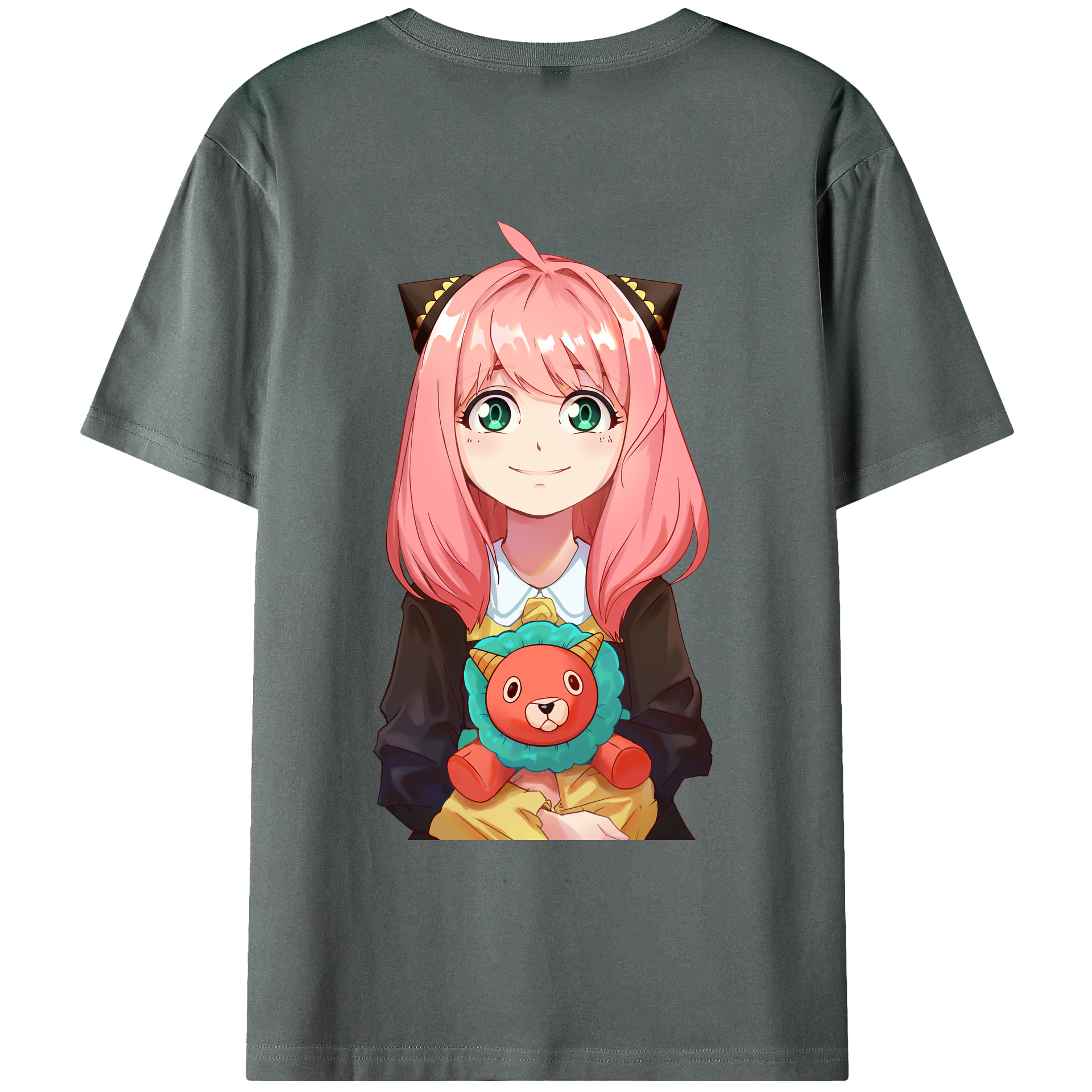 （画像用） SPY×FAMILY间谍家家酒 綿100％ メンズ半袖Tシャツ（バックプリント） 通気性